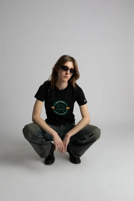 Crna majica green jungle logo - Više od majice